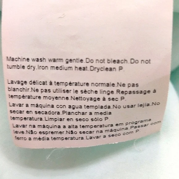 Hugo Boss Vintage Pleated Front Long Sleeve Button Up Blouse Pale Blue/Green - Picture 10 of 10